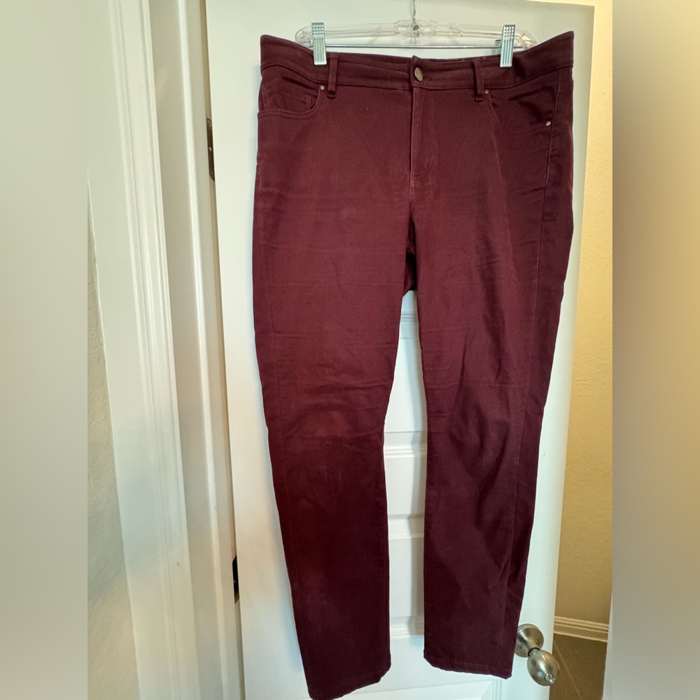 Ann Taylor Factory Burgundy Pants